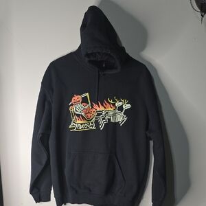 Mens Gildan Spooky Sleigh Hoodie